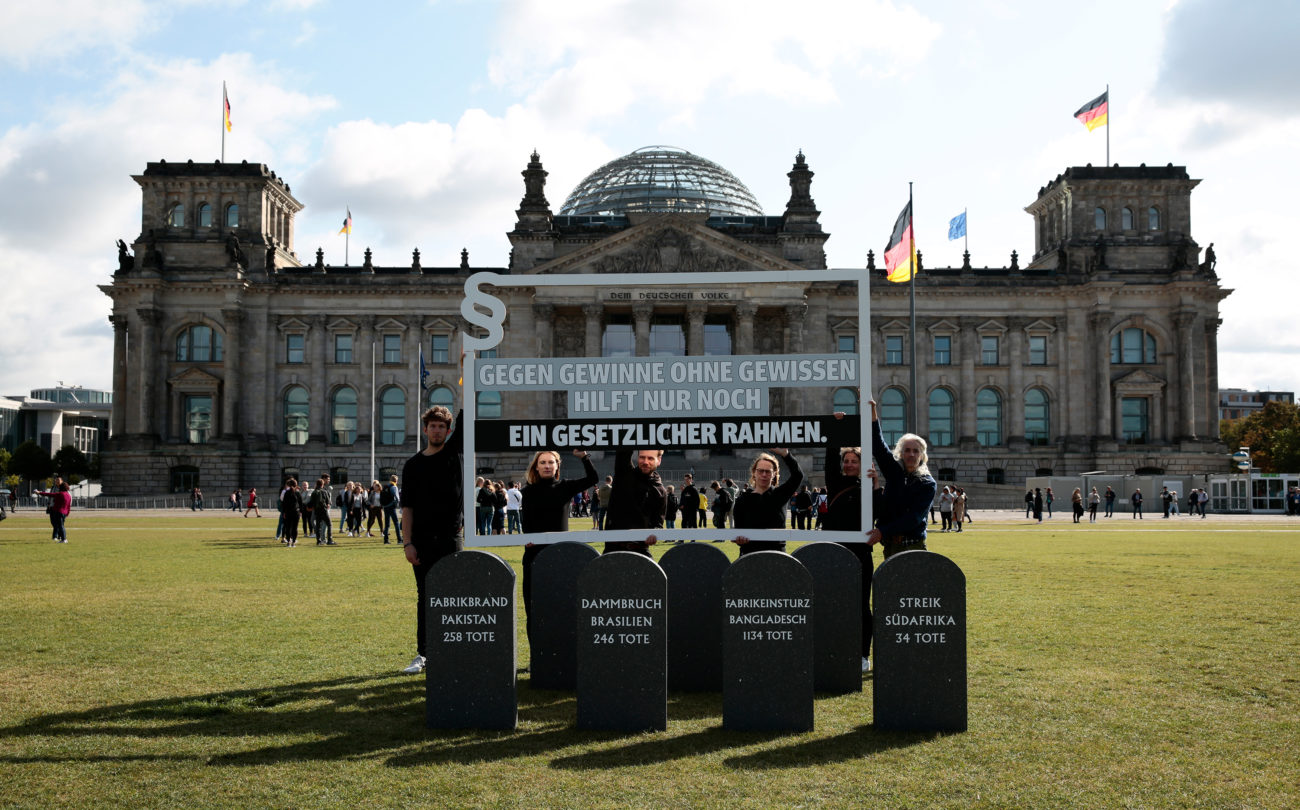 64 Organisationen gründen die Initiative Lieferkettengesetz.